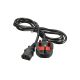 Desktop AC 3Pin Power Code Cable Square 13A 250V 1.5M