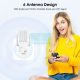 1200Mbps Wireless Repeater 2.4G 5G Dual Band WiFi Signal Extender Wi-Fi Amplifier WiFi Router Long Range Signal Booster Router