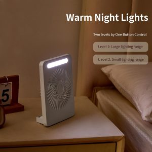 Portable USB Desk Fan with LED