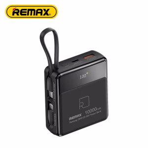 Remax Rpp-605 20W+22.5W 10000Mah Power Bank With 2 Fast Charging Cables Mini Portable Mobile Charger Power Bank