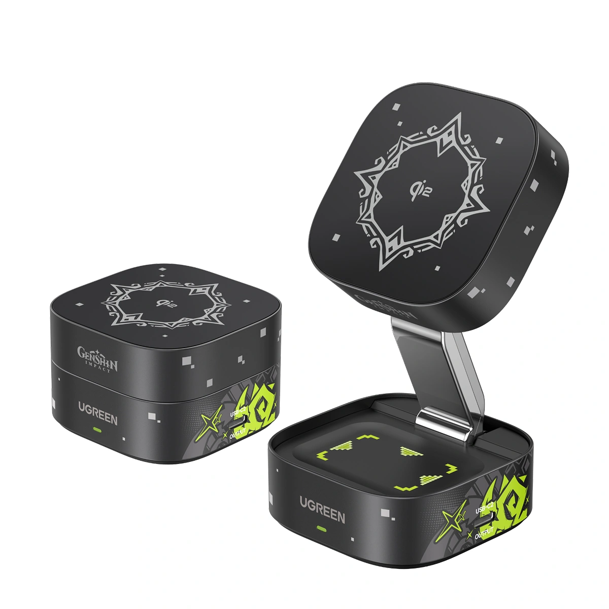 UGREEN-2-in-1-Magnetic-Wireless-Charger--Genshin-Impact-Edition-W702-35316GI-1-Year-Warranty-1 UGREEN 15W Qi2 2-in-1 Magnetic Wireless Charger – Genshin Impact Edition - Image 1