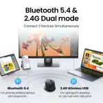 UGREEN Thumb Wheel & Side Scrolling Multi-Mode Wireless Bluetooth Mouse – 1 Year Warranty - Image 7