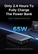UGREEN 20000mAh 67W Nexode Power Bank with Built-in Cable – PB550 – 85166B – 1 Year Warranty - Image 13
