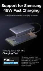 UGREEN 20000mAh 67W Nexode Power Bank with Built-in Cable – PB550 – 85166B – 1 Year Warranty - Image 19