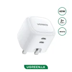 UGREEN 40W Dual Type-C Fast Charging Adapter – CD243 – 10344 – 1 Year Warranty