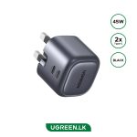 UGREEN 45W NexodeGaN Dual Type-C PD Fast Charging Adapter – CD294 – 90399 – 1 Year Warranty