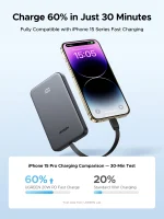 UGREEN 10000mAh 20W Power Bank with Built-in Cable- PB526 – 75161B – 1 Year Warranty - Image 10