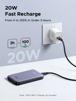 UGREEN 10000mAh 20W Zapix Series Two-way Fast Charging Power Bank – PB507 – 75131B – 1 Year Warranty - Image 10