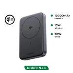 UGREEN 10000mAh 30W Qi2 Magnetic Wireless Power Bank – PB761 – 45763 – 1 Year Warranty