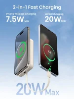 UGREEN 10000mAh 20W Magnetic Wireless with in- built type – C Cable Power Bank – PB760 – 35341B – 1 Year Warranty - Image 5