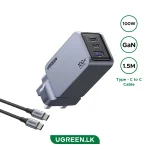 UGREEN 100W Nexode Pro GaN Fast Charger With Type-c to Type-c Cable – X757 – 25875 – 1 Year Warranty