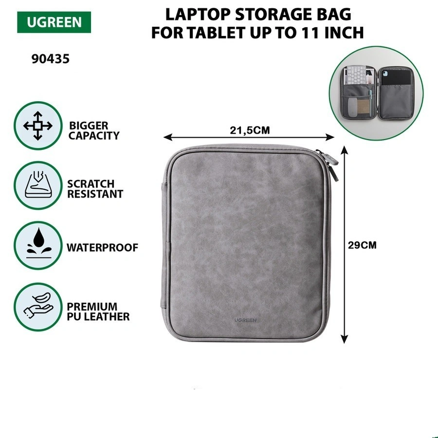 UGREEN-11-inch-Storage-Bag-Pouch-Untuk-Tablet-iPad-LP573-90435-LP573-Ugreensl-5 UGREEN 11 inch Storage Bag Pouch Untuk Tablet iPad – LP573 – 90435 - Image 1