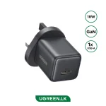 UGREEN 18W GaN USB Fast Charger UK – X518 – 75952 – 1 Year Warranty