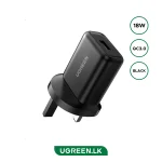 UGREEN 18W QC3.0 USB Fast Charging Power UK Adapter – CD122 – 70165 – 1 Year Warranty