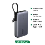 UGREEN 20000mAh 145W Power Bank with Built-in Cable – PB551 – 55992B – 1 Year Warranty
