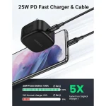 UGREEN 25W Type-C PD UK Pin Fast Charger With Type-C to Type-C 2 Meter Cable – CD250 – 50577 – 1 Year Warranty - Image 2