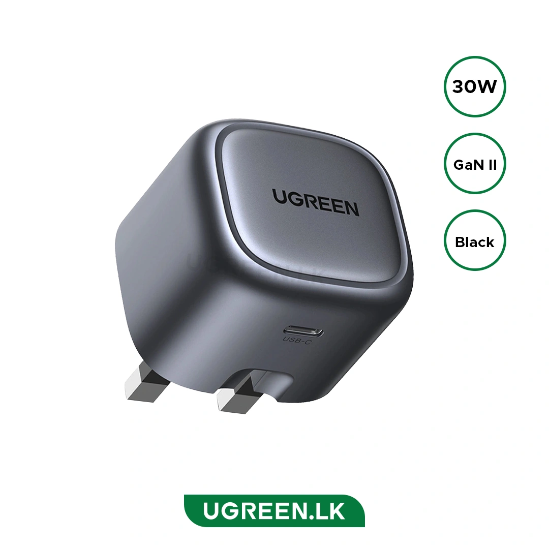 UGREEN-30W-UK-Pin-Type-C-GaN-Fast-Charger--CD305--90878--1-Year-Warranty-ugreenlk_ UGREEN 30W UK Pin Type-C GaN Fast Charger – CD305 – 90878 – 1 Year Warranty - Image 1
