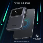 UGREEN 5000mah 20W Uno Series Magnetic Wireless Power Bank With Stand – PB571 – 35605B – 1 Year Warranty - Image 3