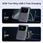 UGREEN 5000mah 20W Uno Series Magnetic Wireless Power Bank With Stand – PB571 – 35605B – 1 Year Warranty - Image 4