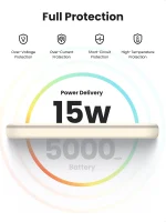 UGREEN 5000mAh 15W Magnetic Wireless Power Bank – Beige – PB560 – 25207 – 1 Year Warranty - Image 3