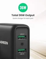 UGREEN 36W DUAL USB – A Fast Charging UK Adapter – CD161 – 70164 – 1 Year Warranty - Image 6