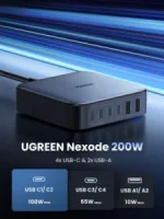 UGREEN 200W GaN 4*Type-C, 2*USB Ports Desktop Charger – 1 Year Warranty - Image 5