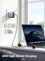 UGREEN 65W GaN Fast Charging Adapter With Multi Universal Wall Plugs- CD296 – 90409 – 1 Year Warranty - Image 3