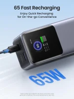 UGREEN 25000mAh 200W Nexode Smart Display Power Bank – PB722 – 35525B – 1 Year Warranty - Image 7