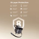 UGREEN 45W Nexode Pro GaN (USB-A*1 + Type-C*1) Fast Charger with Retractable Cable – X614 – 65823 – 1 Year Warranty - Image 10