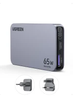 UGREEN 65W Nexode Pro 65W 3Port GaN Ultra-Slim Fast Charger With Multi Universal Wall Plugs – X753 – 25356 – 1 Year Warranty - Image 2