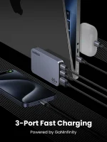 UGREEN 65W Nexode Pro 65W 3Port GaN Ultra-Slim Fast Charger With Multi Universal Wall Plugs – X753 – 25356 – 1 Year Warranty - Image 7