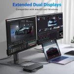 UGREEN 9 – in -1 Type-C Revodok Pro Multifunction Hub Triple Extended Display – 1 Year Warranty - Image 3