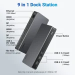 UGREEN 9 – in -1 Type-C Revodok Pro Multifunction Hub Triple Extended Display – 1 Year Warranty - Image 2