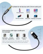 UGREEN Wired Earphones with Type-C Connector – EP106 – 35756 – 1 Year Warranty - Image 6
